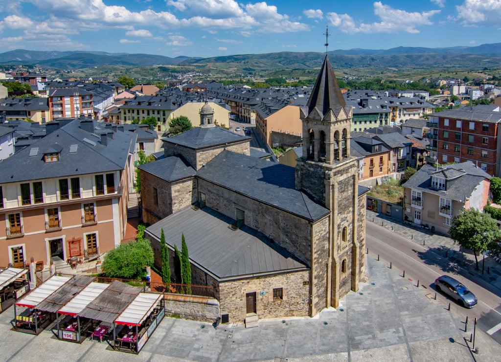 San Andreas church in Ponferrada, Santiago Road, Spain