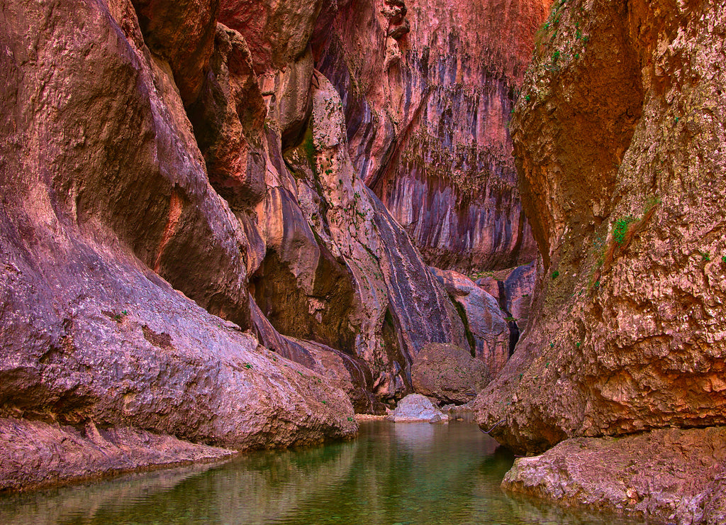 Geological canyon in beceite, Aragon. Spain