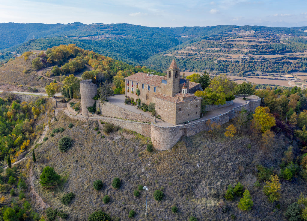 Castellvell medieval castle in Solsona. Catalonia