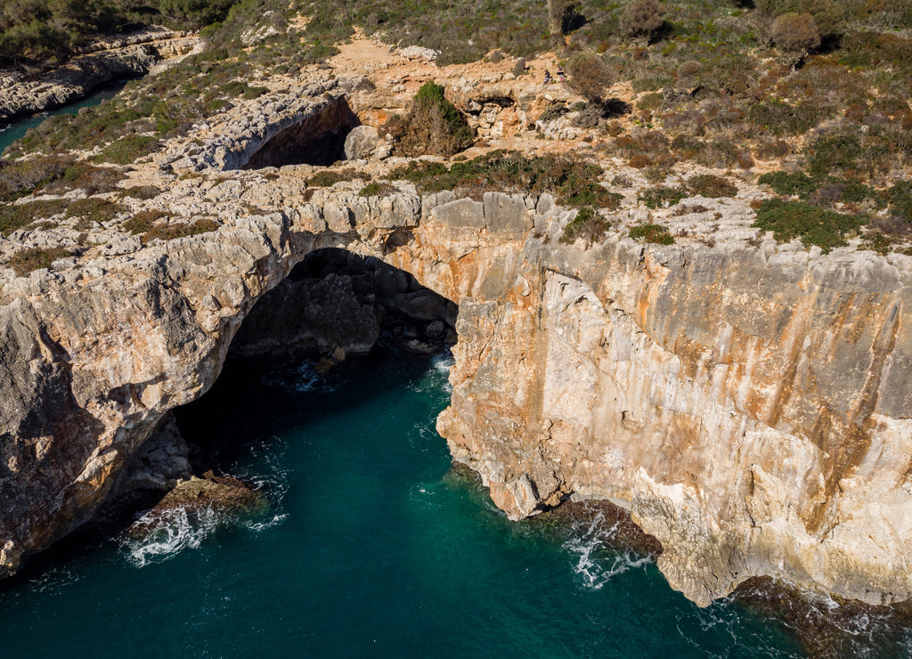 Cueva del Pont, Cala Varques, Manacor, Mallorca, Balearic Islands, Spain