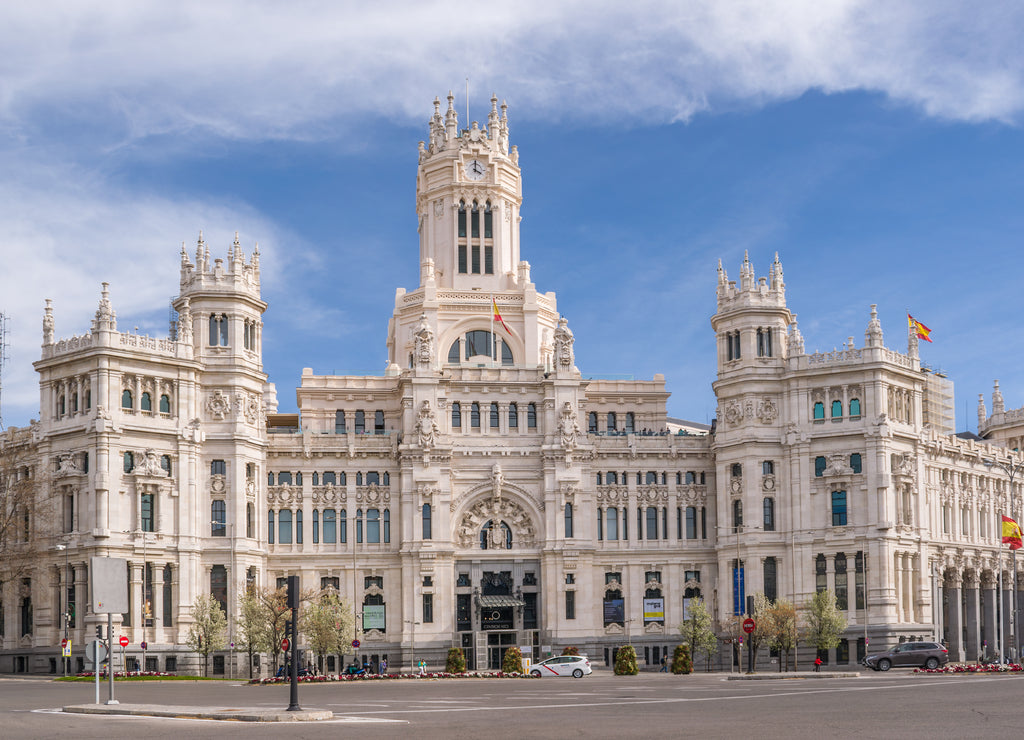 Palace of Cibeles. Madrid. Spain. Monumental building inaugurated in 1909, currently the seat of the city council