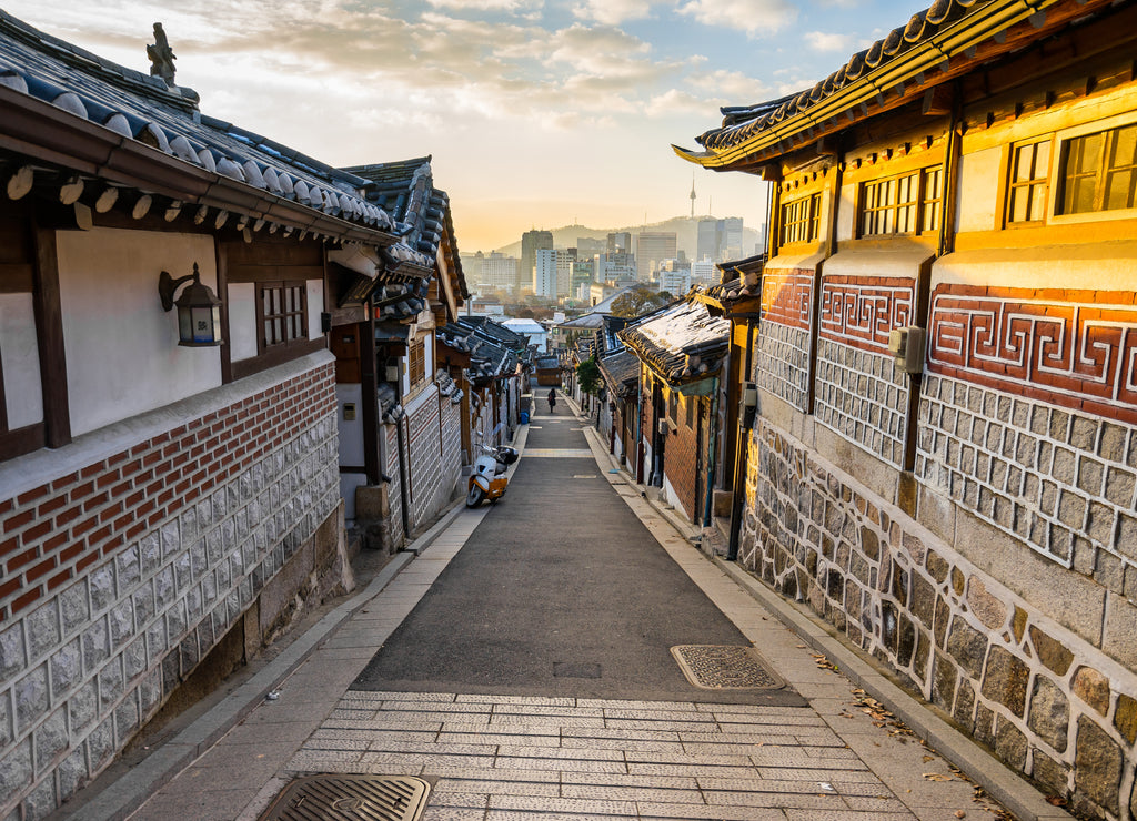 Bukchon Hanok Village in Seoul, South Korea