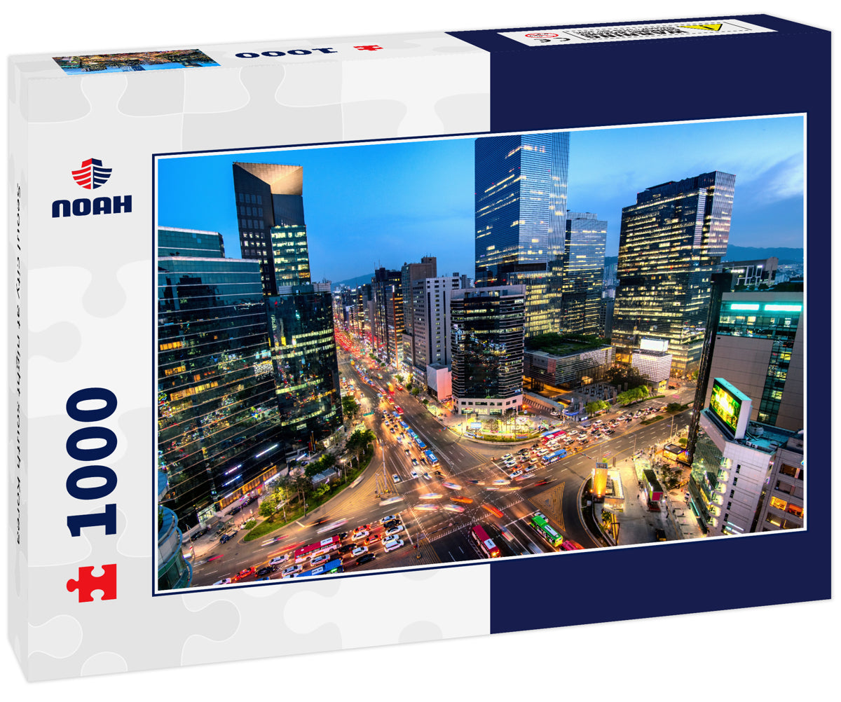 Seoul city at night south Korea