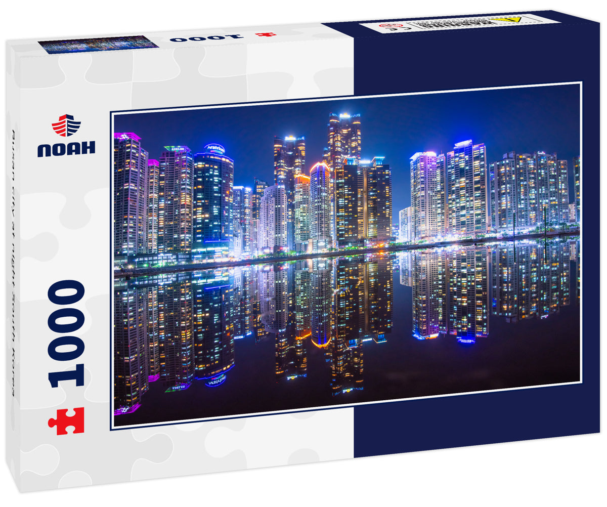 Busan city at night South Korea