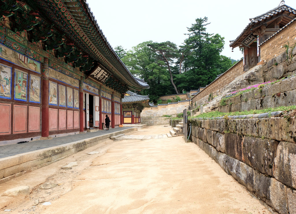 Haeinsa Temple in Hapcheon-gun, South Korea. Haeinsa is an old Korean traditional temple