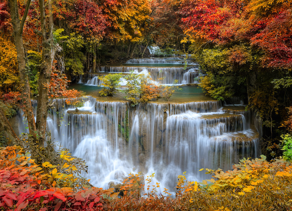 Huai Mae Khamin Waterfall tier 4, Khuean Srinagarindra National Park, Kanchanaburi