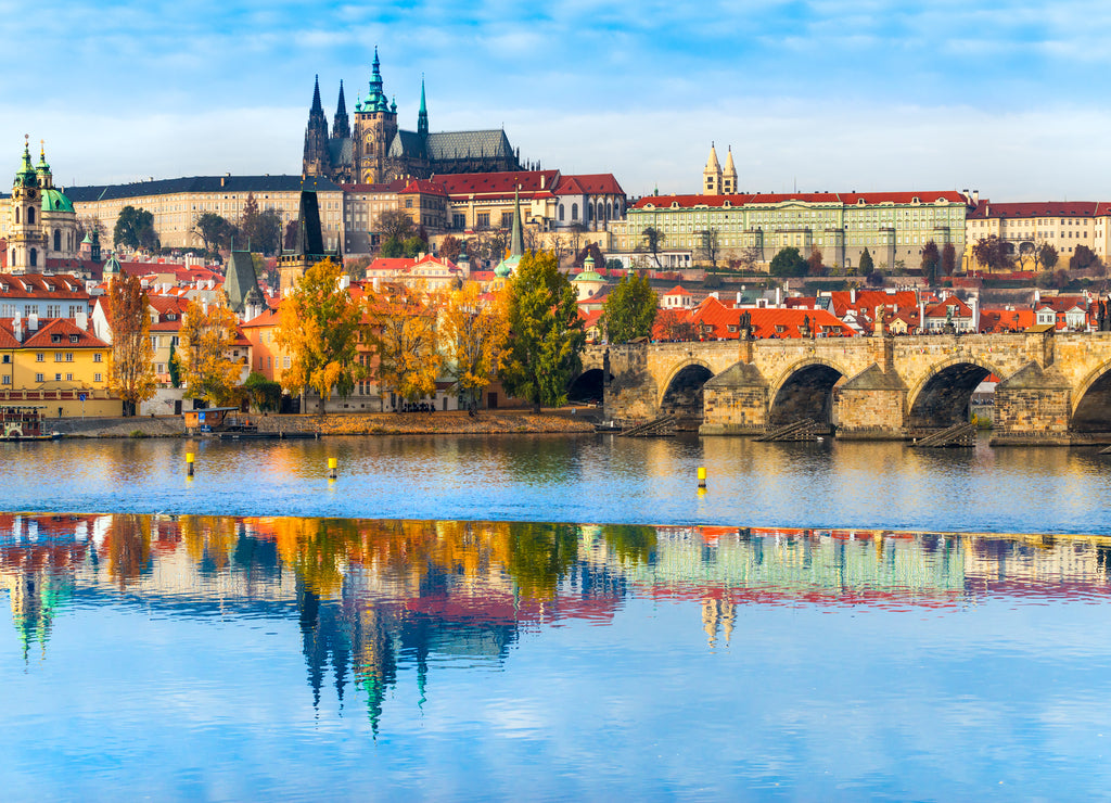 Prague, Charles Bridge, the Castle and St. Vitus Cathedral
