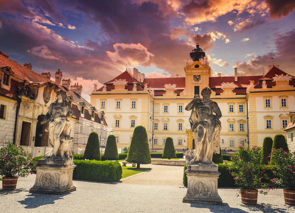 Baroque residences in lednice castle. Lednice and Valtice Cultural Landscape, South Moravian region. Czech republic