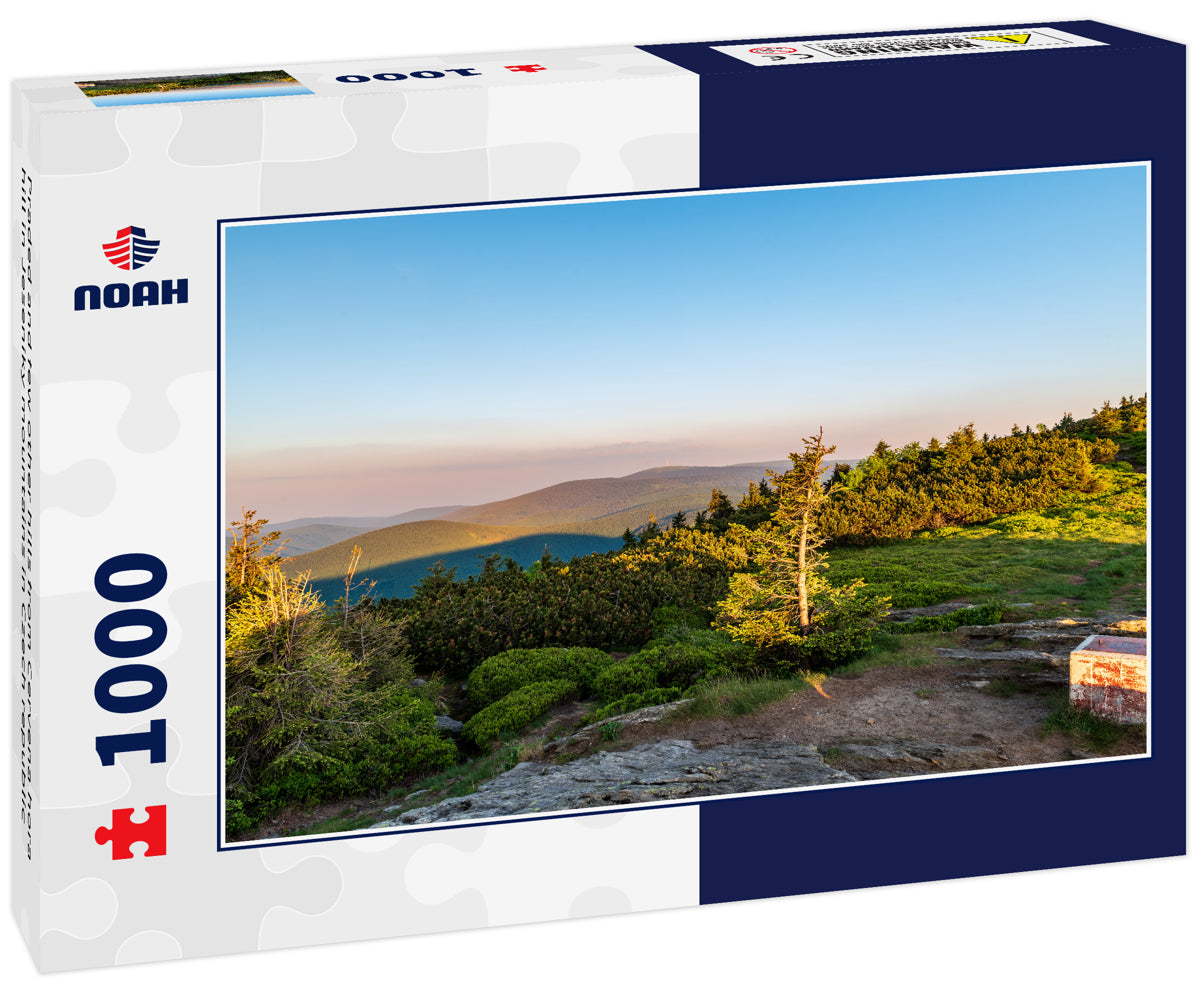 Praded and few other hills from Cervena hora hill in Jeseniky mountains in Czech republic