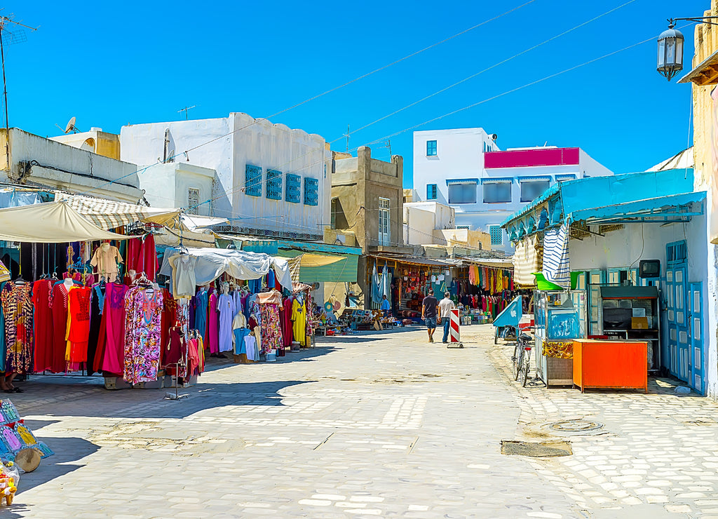 The old city market (souk), Kairouan, Tunisia