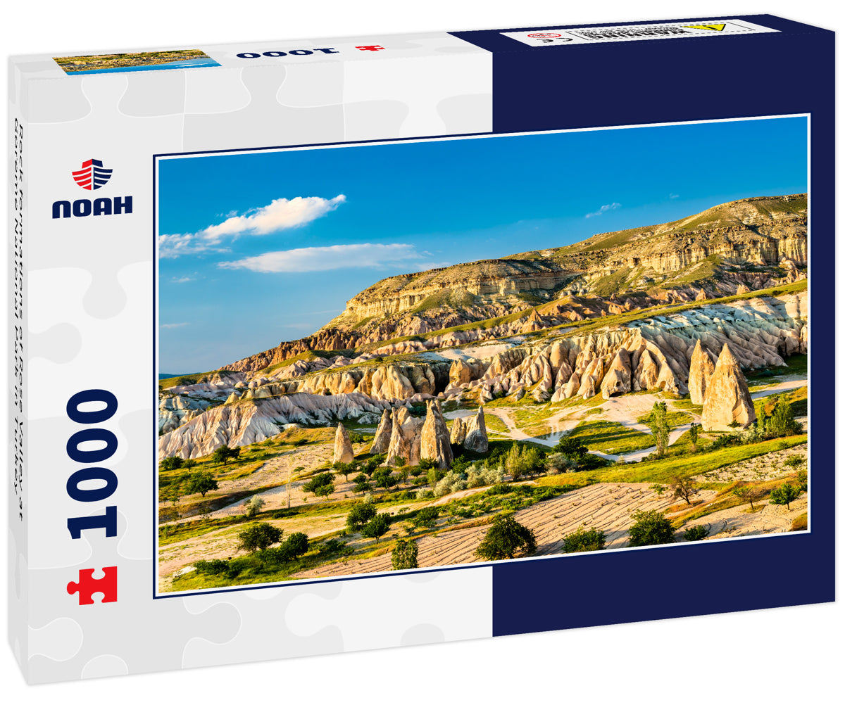 Rock formations of Rose Valley at Goreme National Park in Turkey