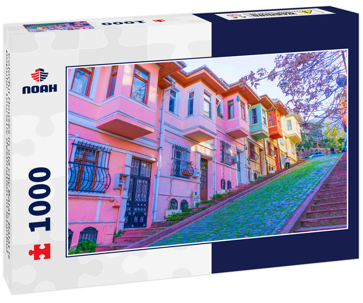 Colorful Houses in old city Balat. Balat is popular touristic destination in Istanbul