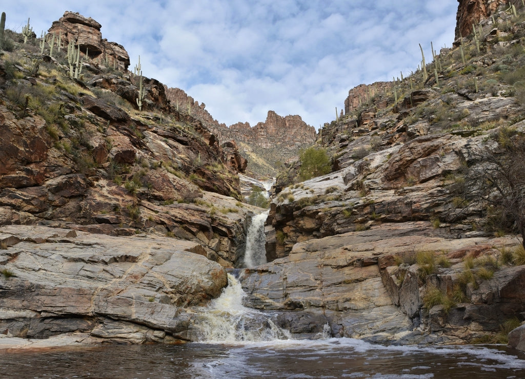 Seven Falls, at the end of Bear Canyon Trail in Tucson, Arizona