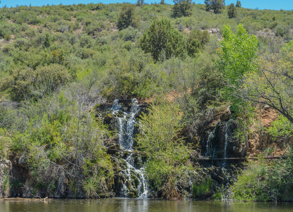 View of Fain Lake in Prescott Valley, Yavapai County, Arizona USA