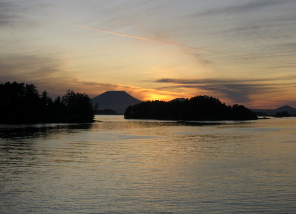 Sunset in Sitka, Alaska