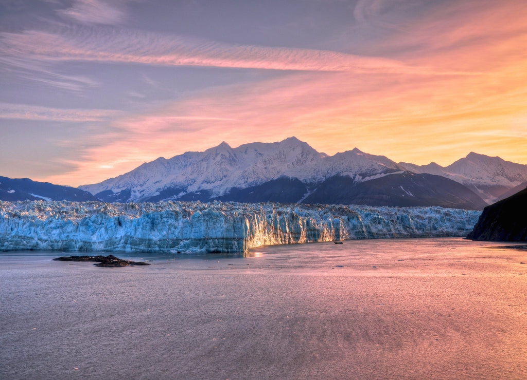 Sunrise at Hubbard Glacier Alaska