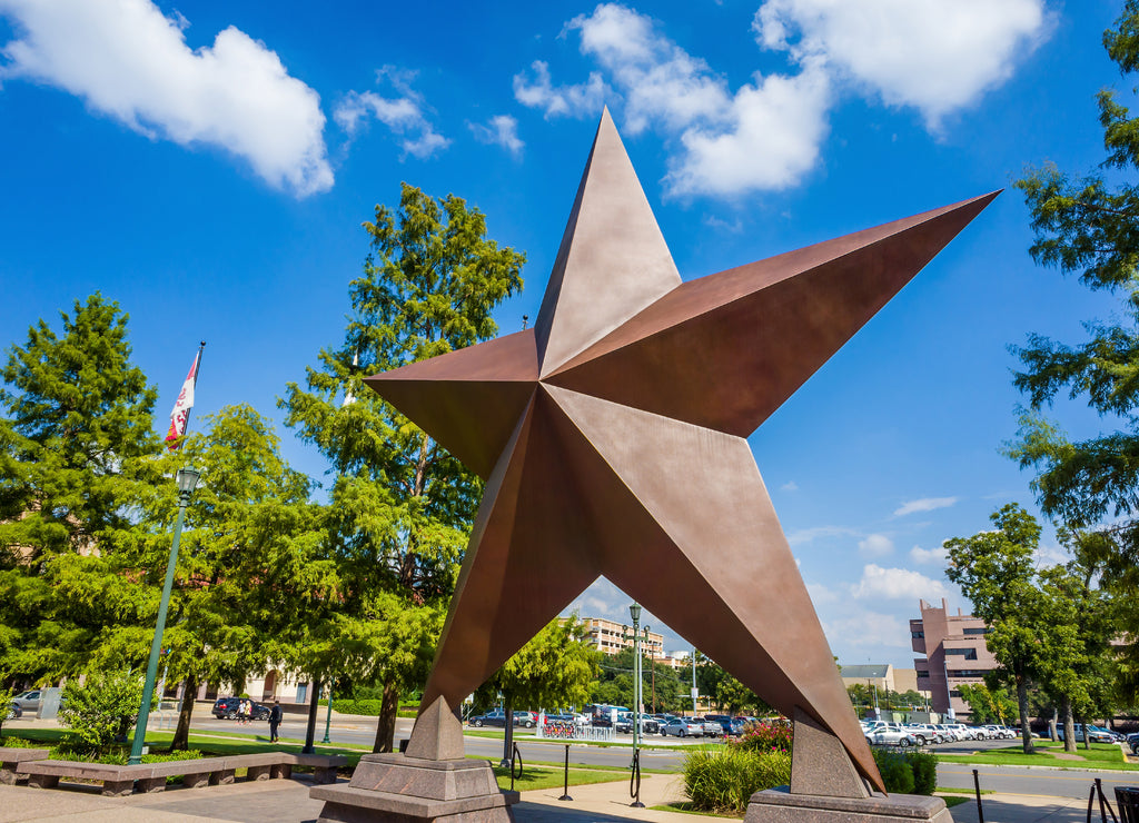 Texas Star in front of the Bob Bullock Texas State History Museu