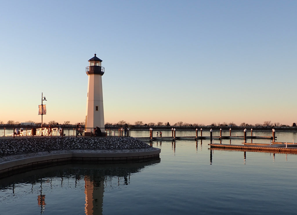 Sunset at lighthouse in Rockwall Texas