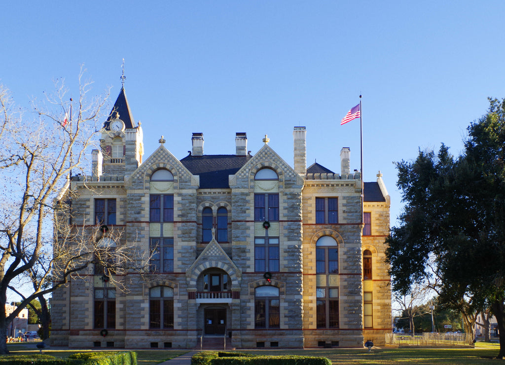 Fayette County Texas Romanesque Revival courthouse. Completed in 1891. - LaGrange, Texas