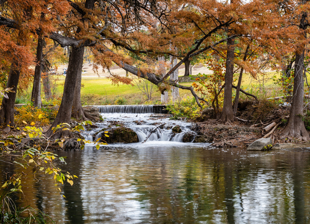 Fall colors in the Texas Hill Country on the Guadalupe and Frio rivers including Garner State Park
