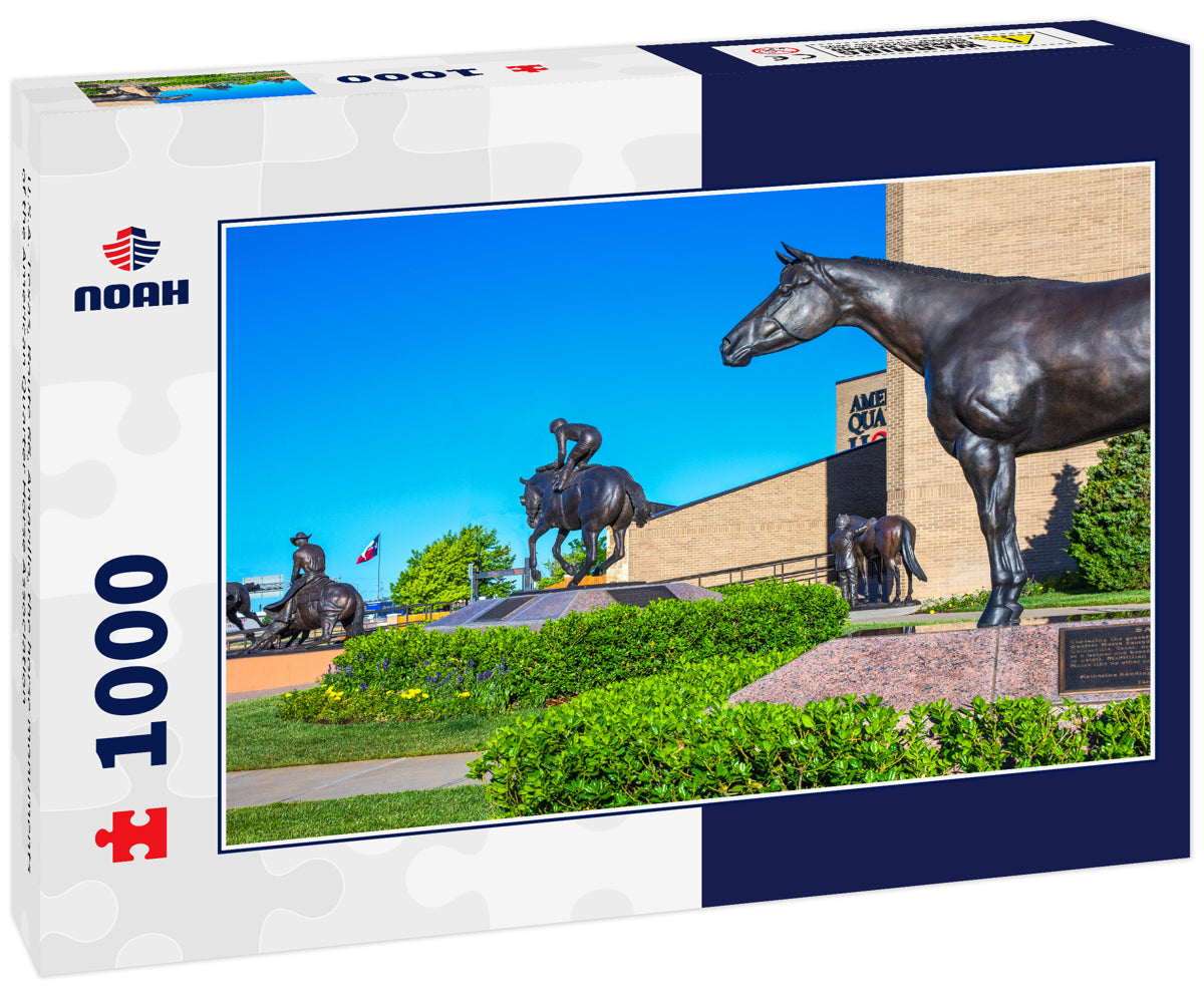 U.S.A. Texas, Route 66, Amarillo, the horse monuments of the American Quarter Horse Association