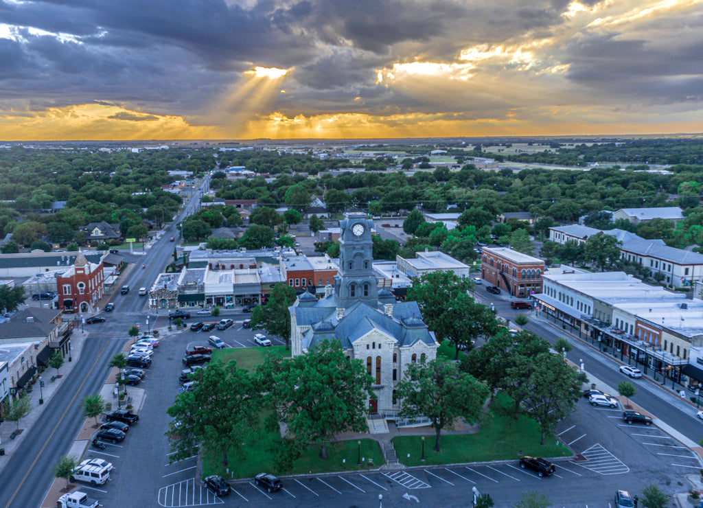 Sunset in Granbury Texas