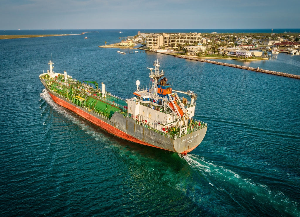 Ship In Port Aransas, Texas