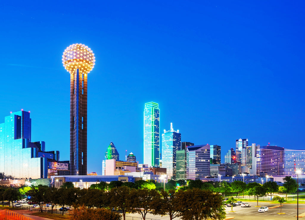 Overview of downtown Dallas, Texas