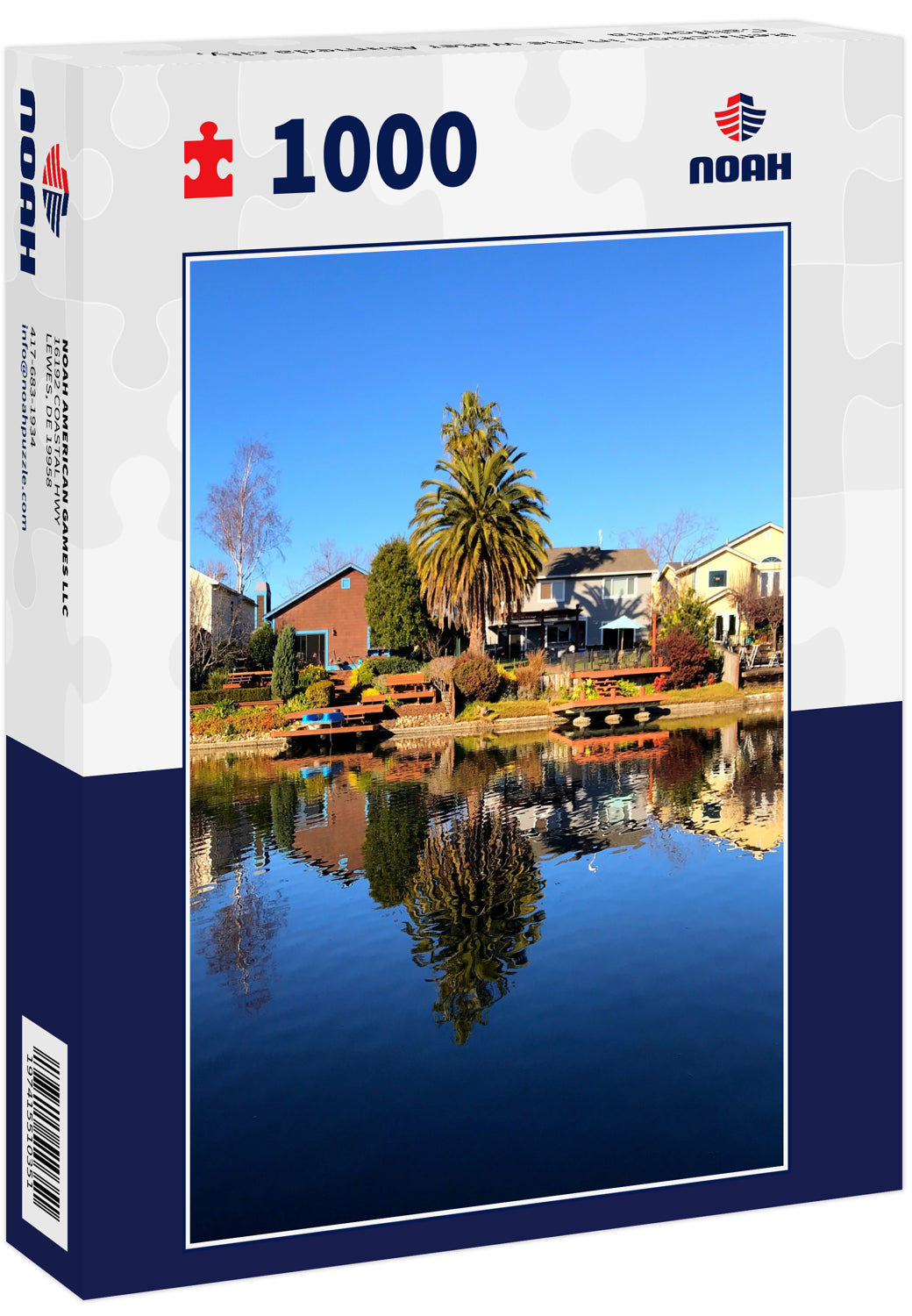 Reflection in the water Alameda city, California
