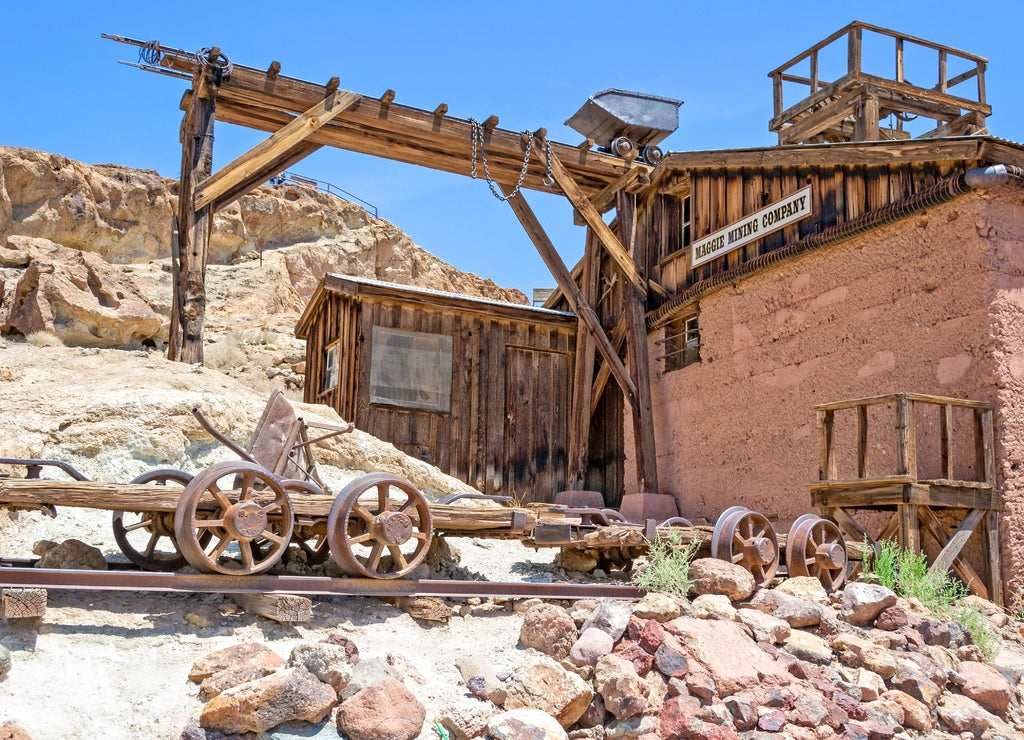 Silver mine 1890's in Calico ghost town, California