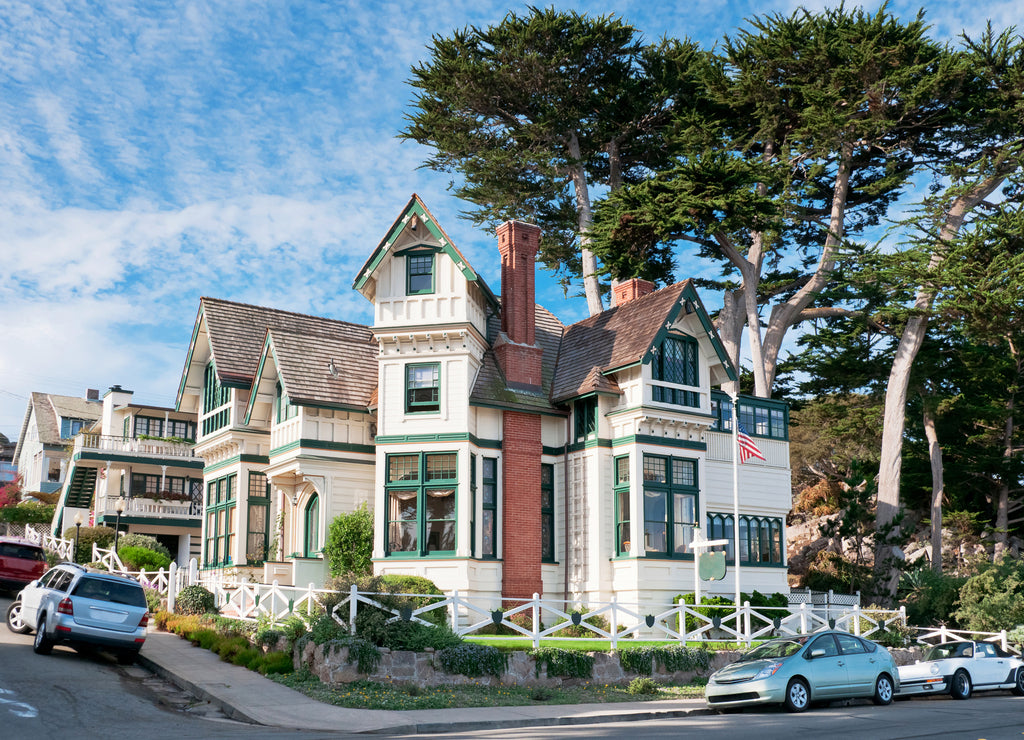 Street in Pacific Grove, Monterey, California, USA
