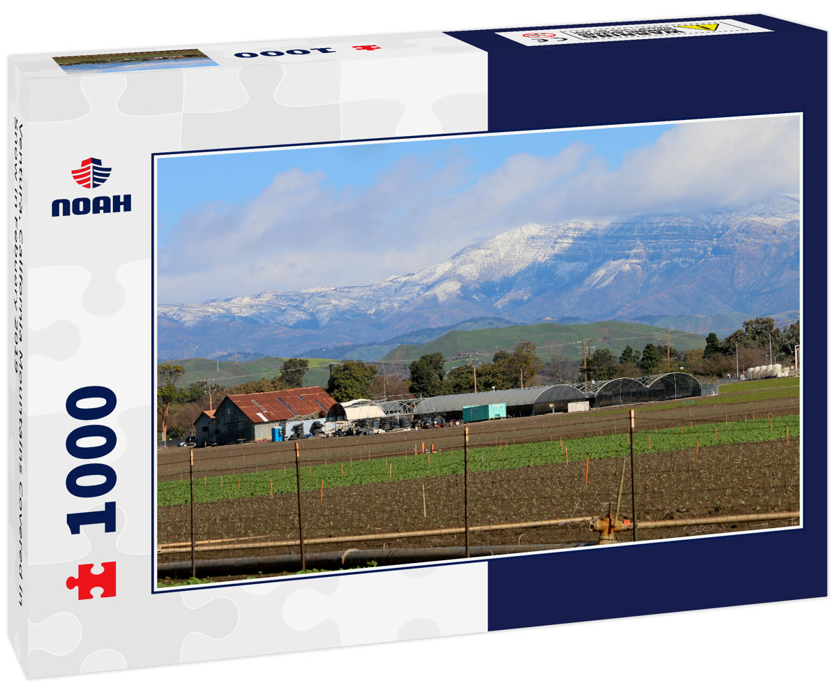 Ventura, California Mountains Covered in Snow in Febuary 2019