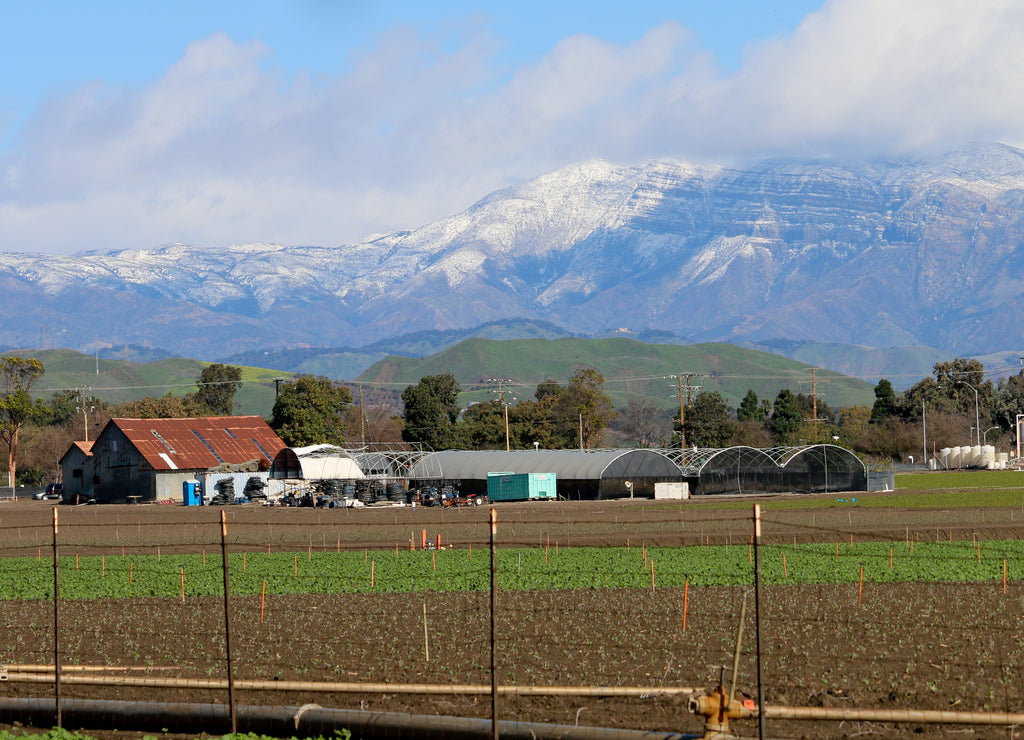 Ventura, California Mountains Covered in Snow in Febuary 2019