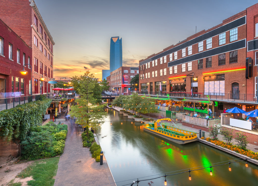 Oklahoma City, cityscape in Bricktown