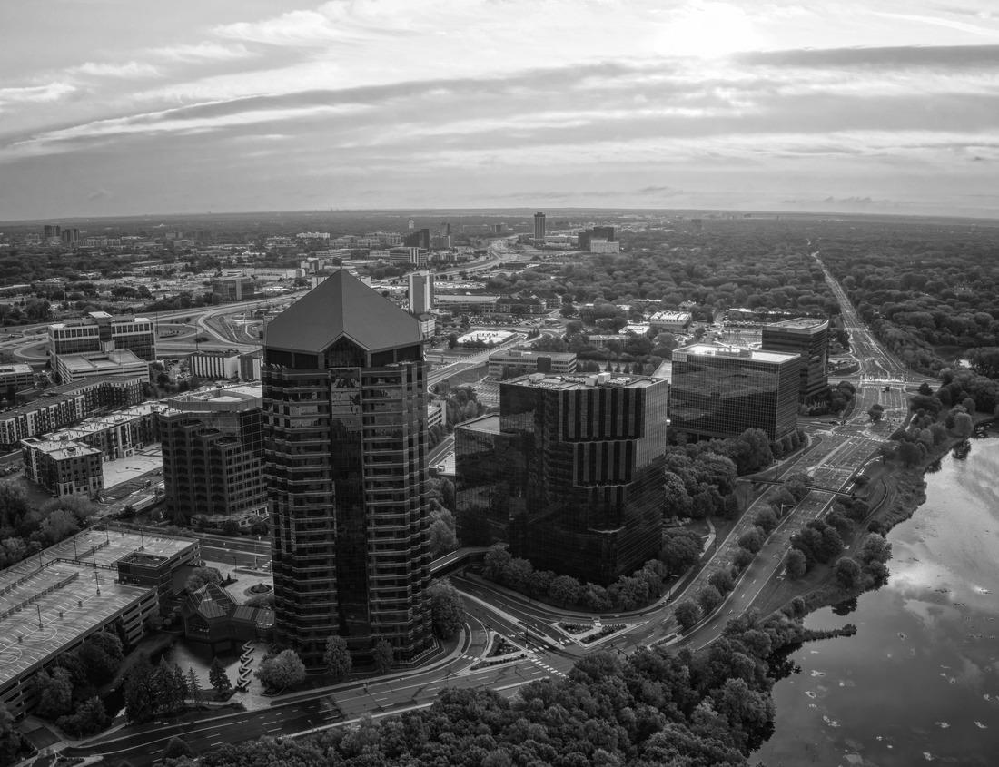 Noah Jigsaw Puzzle Newlyn town harbour panorama at sunrise in Cornwall. United Kingdom in black white 1000 pieces