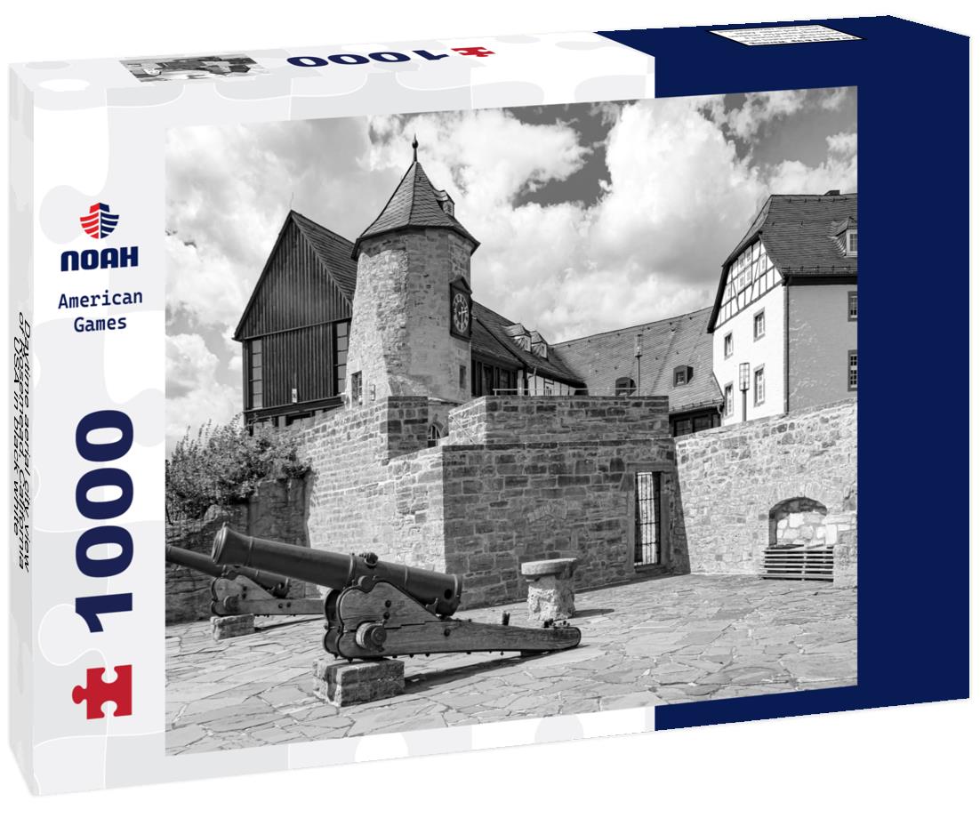 Noah Jigsaw Puzzle Daytime aerial city view of Rosemead, California, USA in black white 1000 pieces