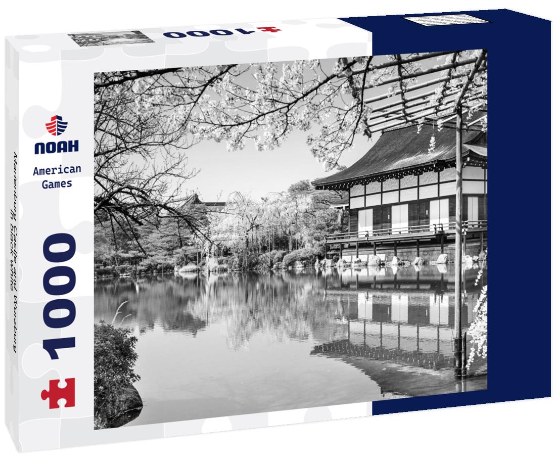 Noah Jigsaw Puzzle Marienburg Castle and Wurzburg in black white 1000 pieces
