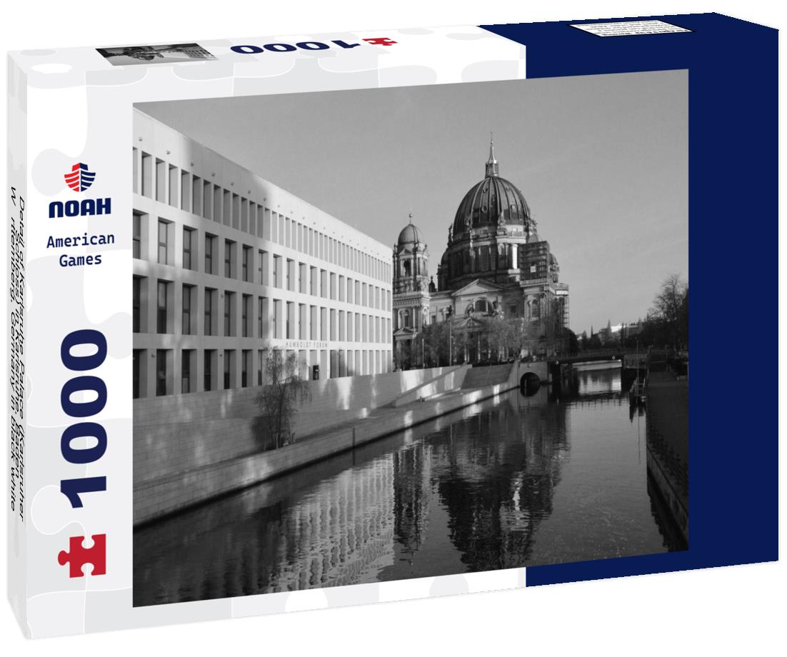 Noah Jigsaw Puzzle Detail of Karlsruhe Palace (Karlsruher Schloss) in Karlsruhe, Baden-Württemberg, Germany in black white 1000 pieces