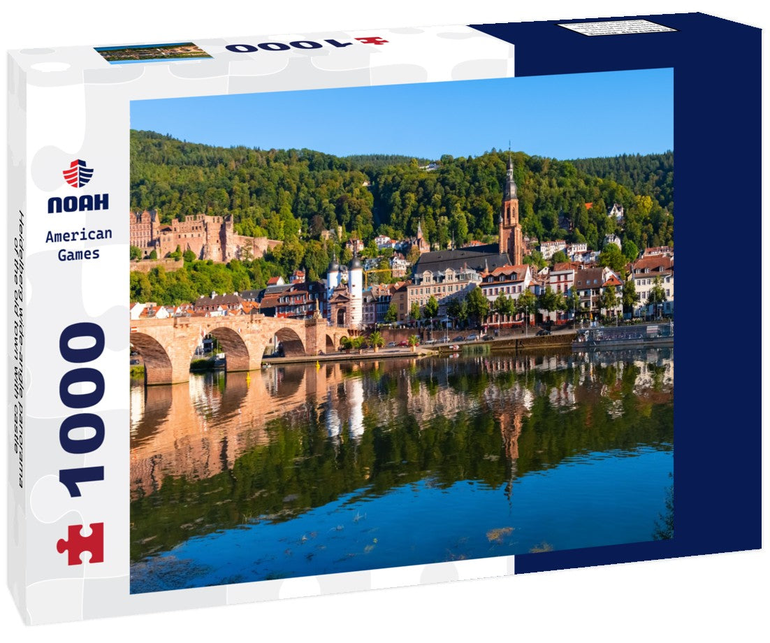 Noah Jigsaw Puzzle Heidelberg wide-angle panorama of the old town with castle 1000 pieces