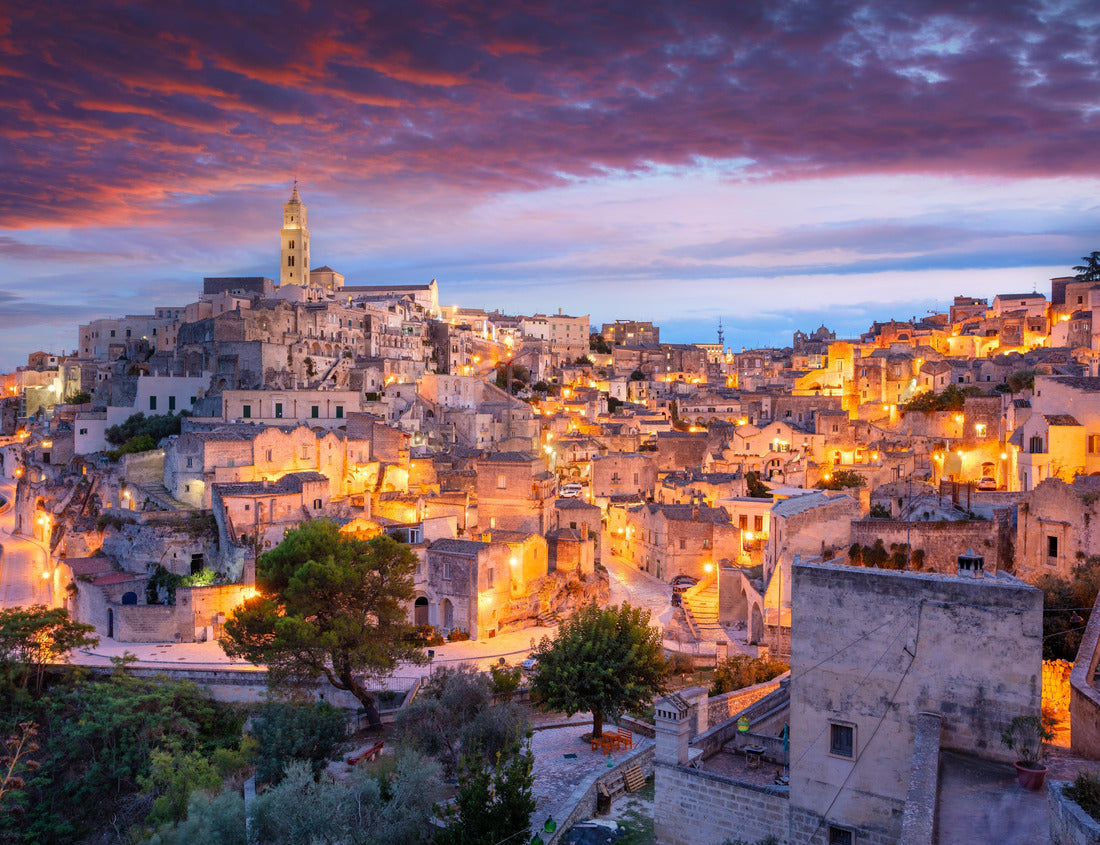 Noah Jigsaw Puzzle Matera, Italy. Cityscape of the medieval city of Matera, Basilicata Italy at a beautiful summer sunset 1000 pieces