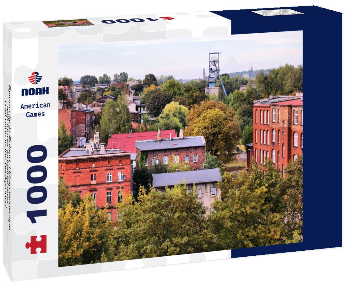 Noah Jigsaw Puzzle Bytom city in Poland. Urban landscape with former industrial area - coal mine in the background 1000 pieces