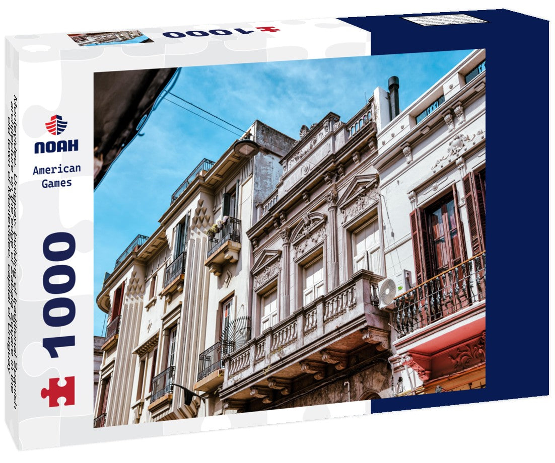 Noah Jigsaw Puzzle Montevideo, Uruguay: building of traditional Spanish architecture on the edge of Zabala Square in the old town of Montevideo, capital of Uruguay 1000 pieces