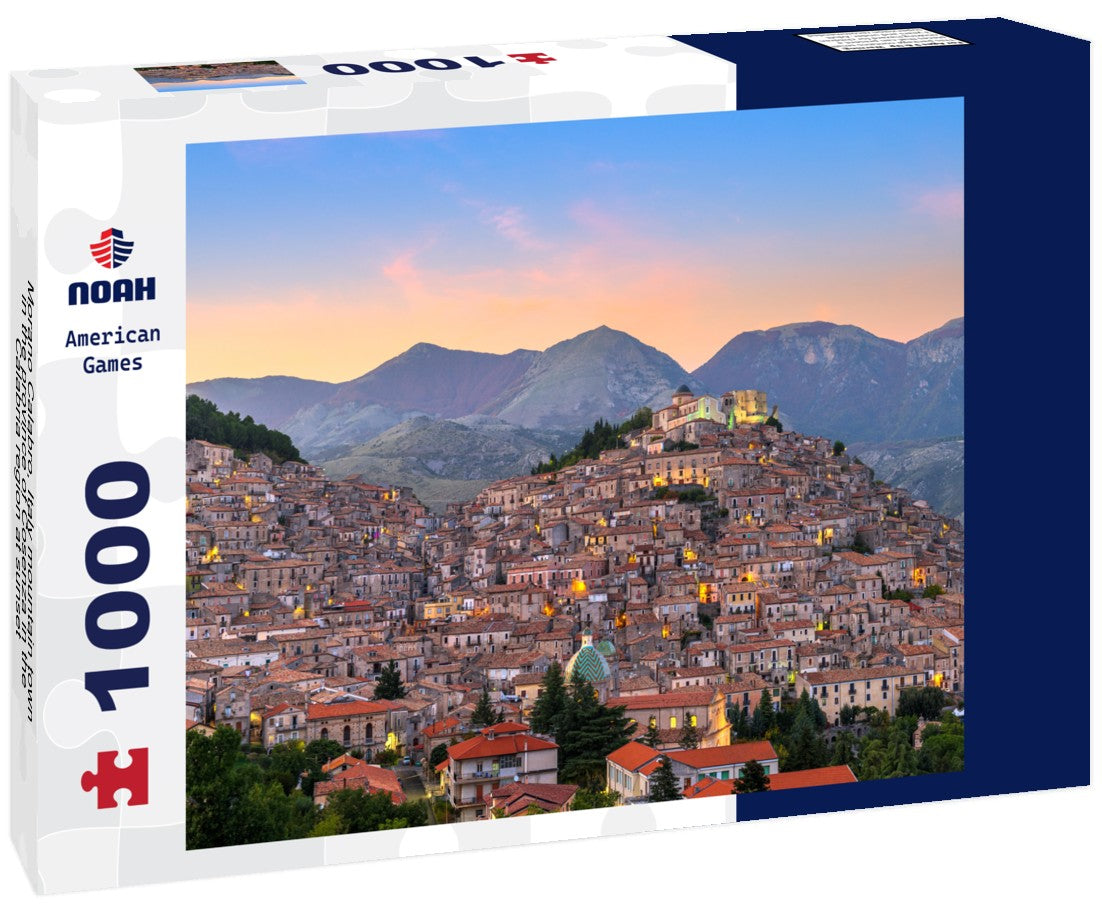 Noah Jigsaw Puzzle Morano Calabro, Italy mountain town in the province of Cosenza in the Calabria region at sunset 1000 pieces