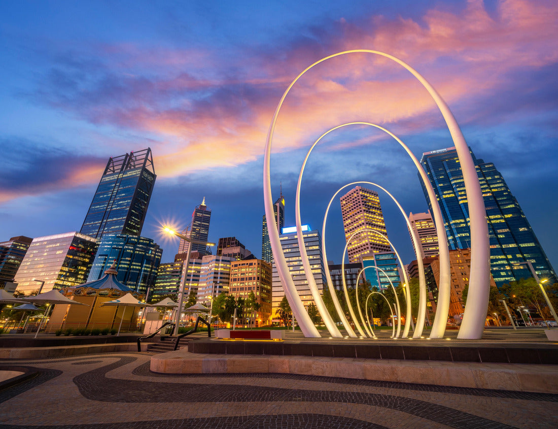 Noah Jigsaw Puzzle Elizabeth Quay Park, Perth cityscape building landmark in Australia city with blue sky 1000 pieces