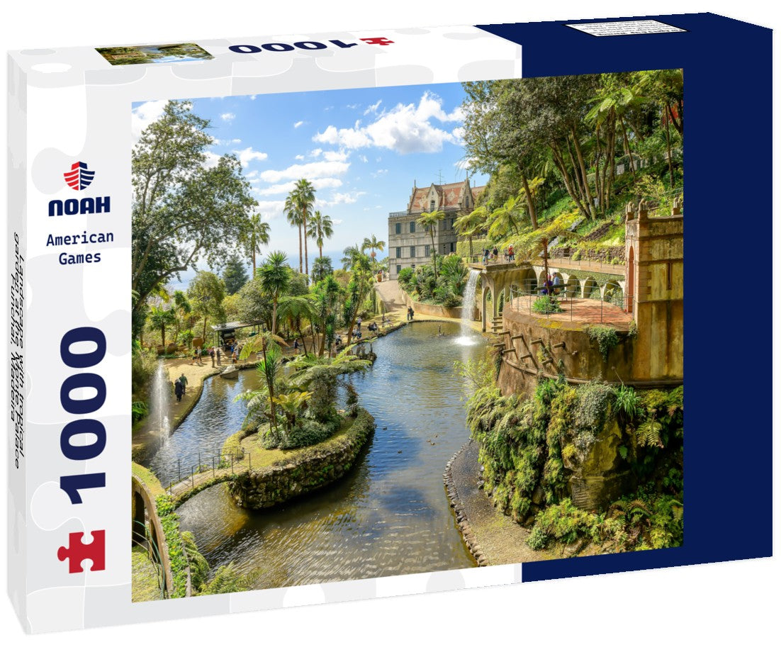 Noah Jigsaw Puzzle Landscape with tropical garden at the Monte Palace, Funchal, Madeira 1000 pieces