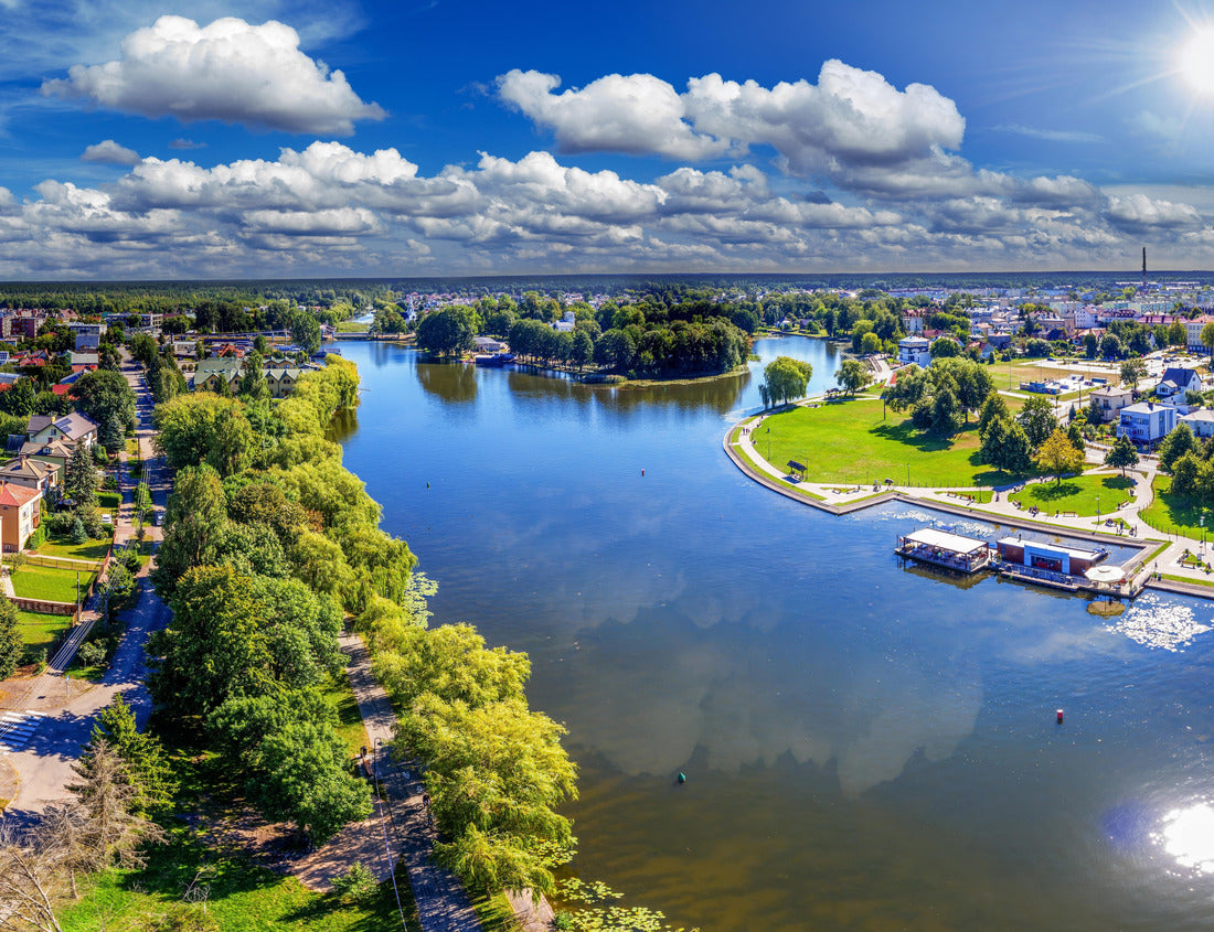 Noah Jigsaw Puzzle Aerial view of the city of Augustów in the Podlachia Voivodeship 1000 pieces