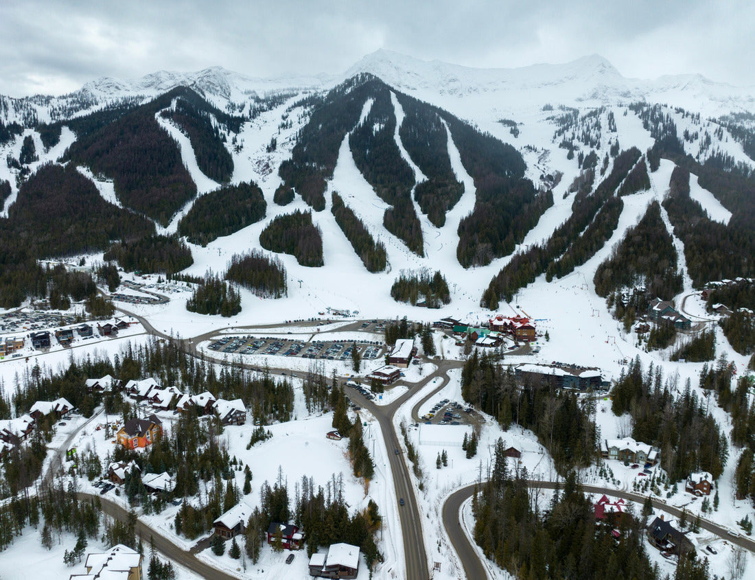 Noah Jigsaw Puzzle Fernie British Columbia Canada Alpine Ski Resort mountains ski slopes on winter day 1000 pieces