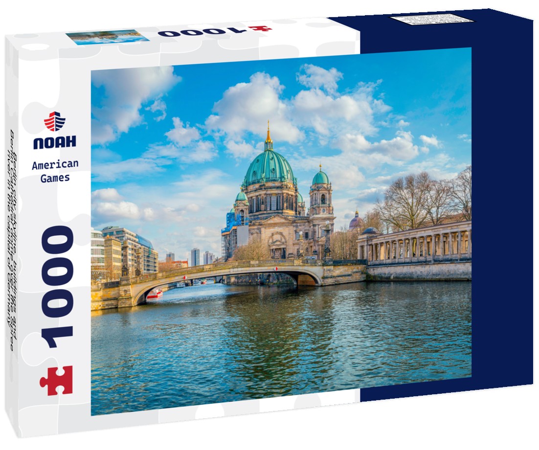 Noah Jigsaw Puzzle Berlin city skyline, buildings and Berlin Cathedral dome over the Spree river in the capital of Germany 1000 pieces