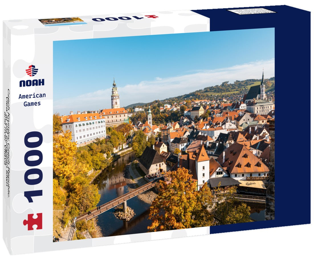 Noah Jigsaw Puzzle Czech Krumlov Czech Republic. View at old european town and river Vltava 1000 pieces