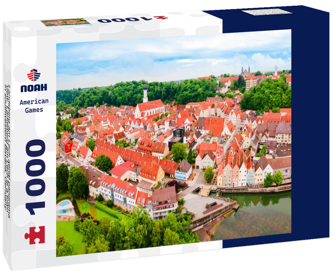 Noah Jigsaw Puzzle Landsberg am Lech aerial panorama view. Landsberg am Lech is a town in southwestern Bavaria, Germany 1000 pieces